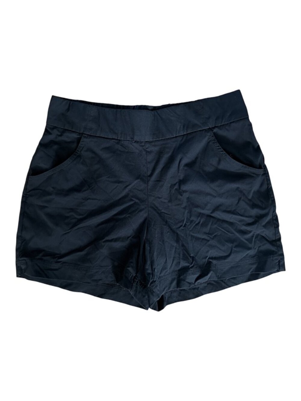 Columbia Black Athletic Shorts with Pockets Nylon Elastane Size Large L/G
